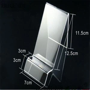 שולחן טלפון סלולרי אקריליק לעמוד תא פלקסיגלס עומדים להציג את הטלפון