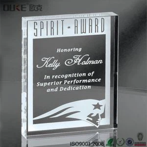 גודל מותאם אישית בלוק Plexiglass בלוק מוצק פרס אקריליק בלוקים תצוגה למכירה