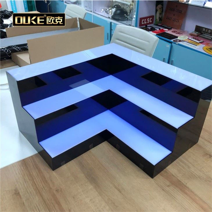 Colorful Acrylic Wine Display Stand With Led Light